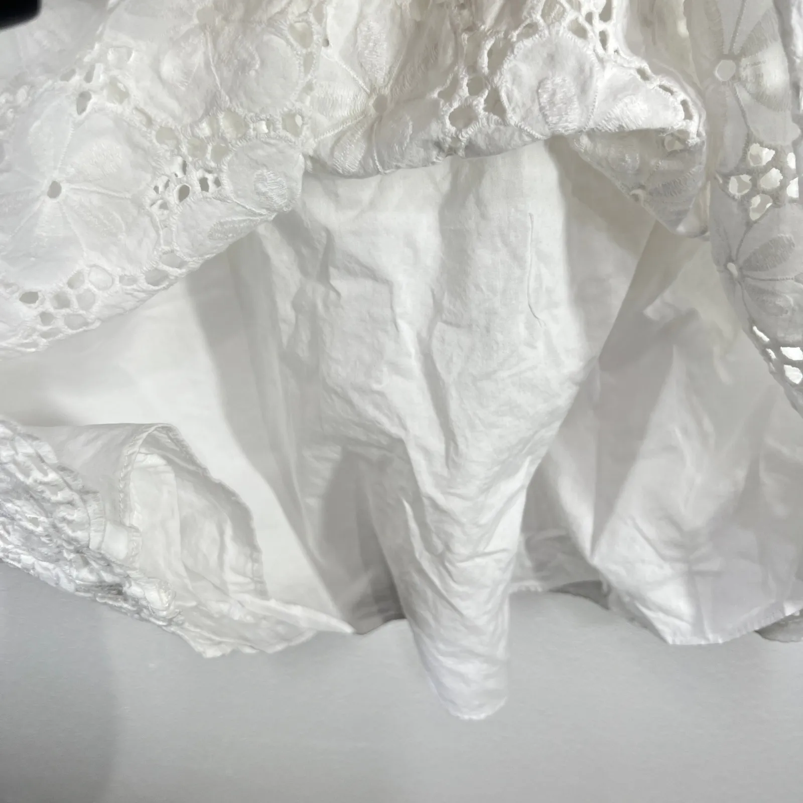 Lilly Pulitzer Calhoun Scoop Neck Resort‎ White Charleston Eyelet Dress Size 0 - Image 11