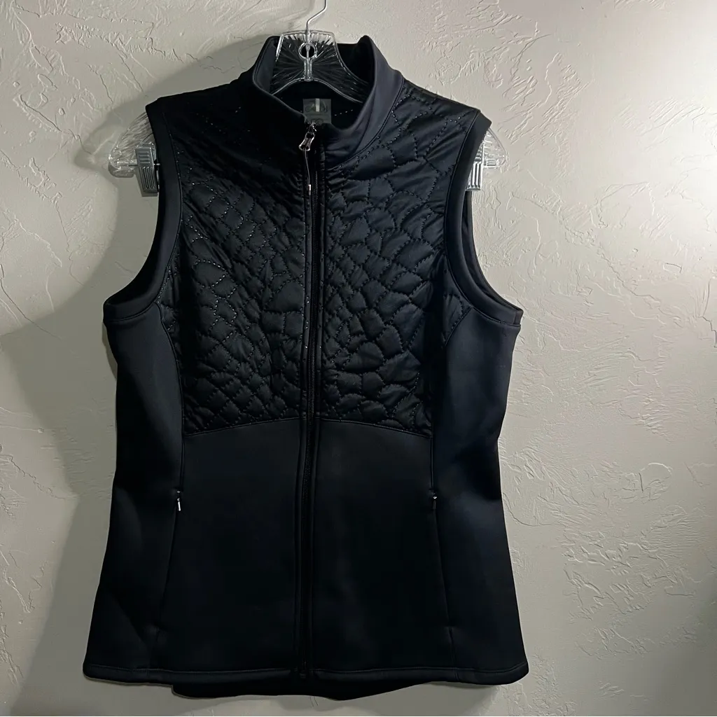 Calia By Carrie Underwood Black Quilted Scuba Running Vest Size M - Image 7