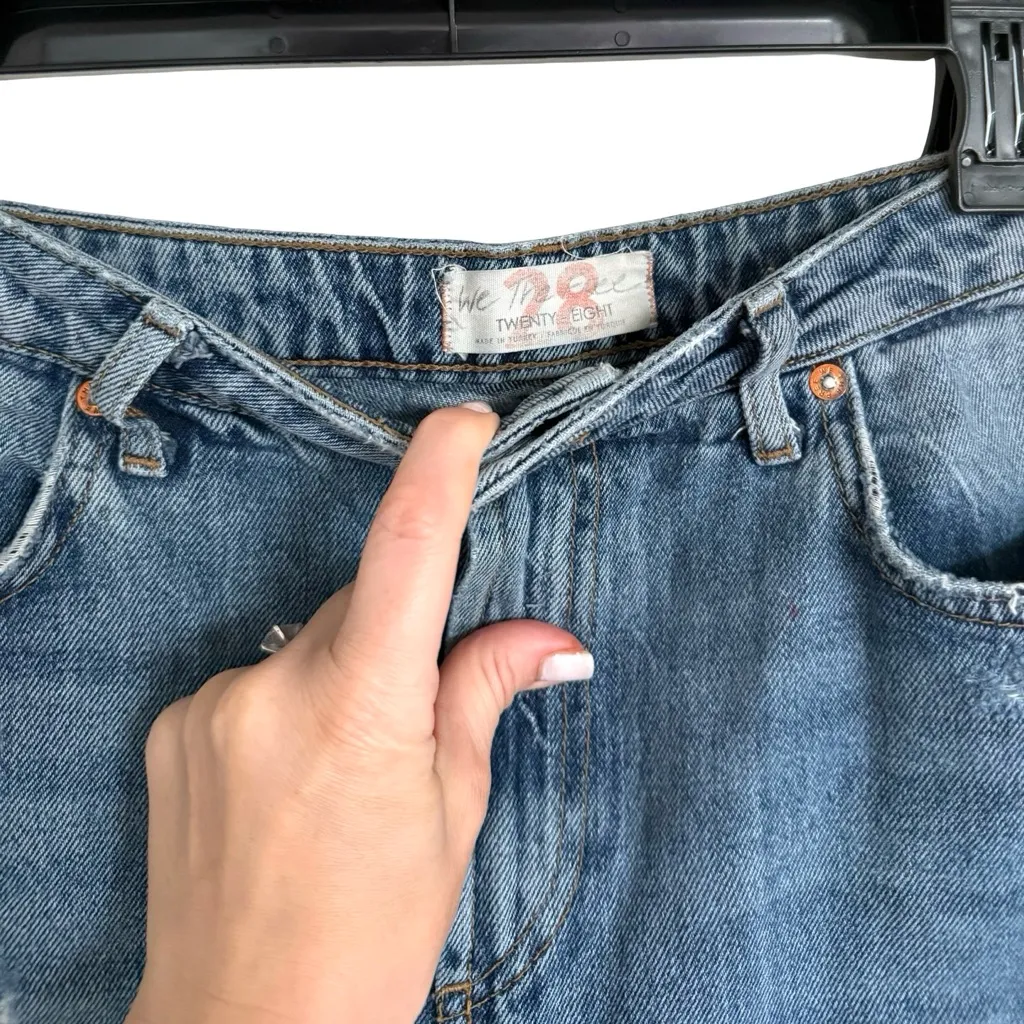 Free People We The Free Revolve Dakota Straight Leg High Waist Jean Pants 28 - Image 5