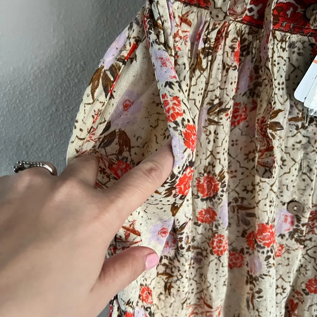 NWT New Free People Intimately Picnic Partay Balloon Ivory Harem Pants Sz S Boho - Image 9