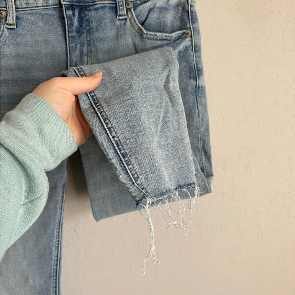 Pistola Light Wash Natural Hem Blue Denim Skinny Jean Women’s 27 Stretch - Image 2