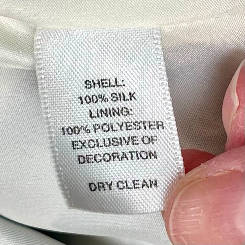 White House Black Market Silk Floral Sequined Sleeveless Mini Dress 12 - Image 14