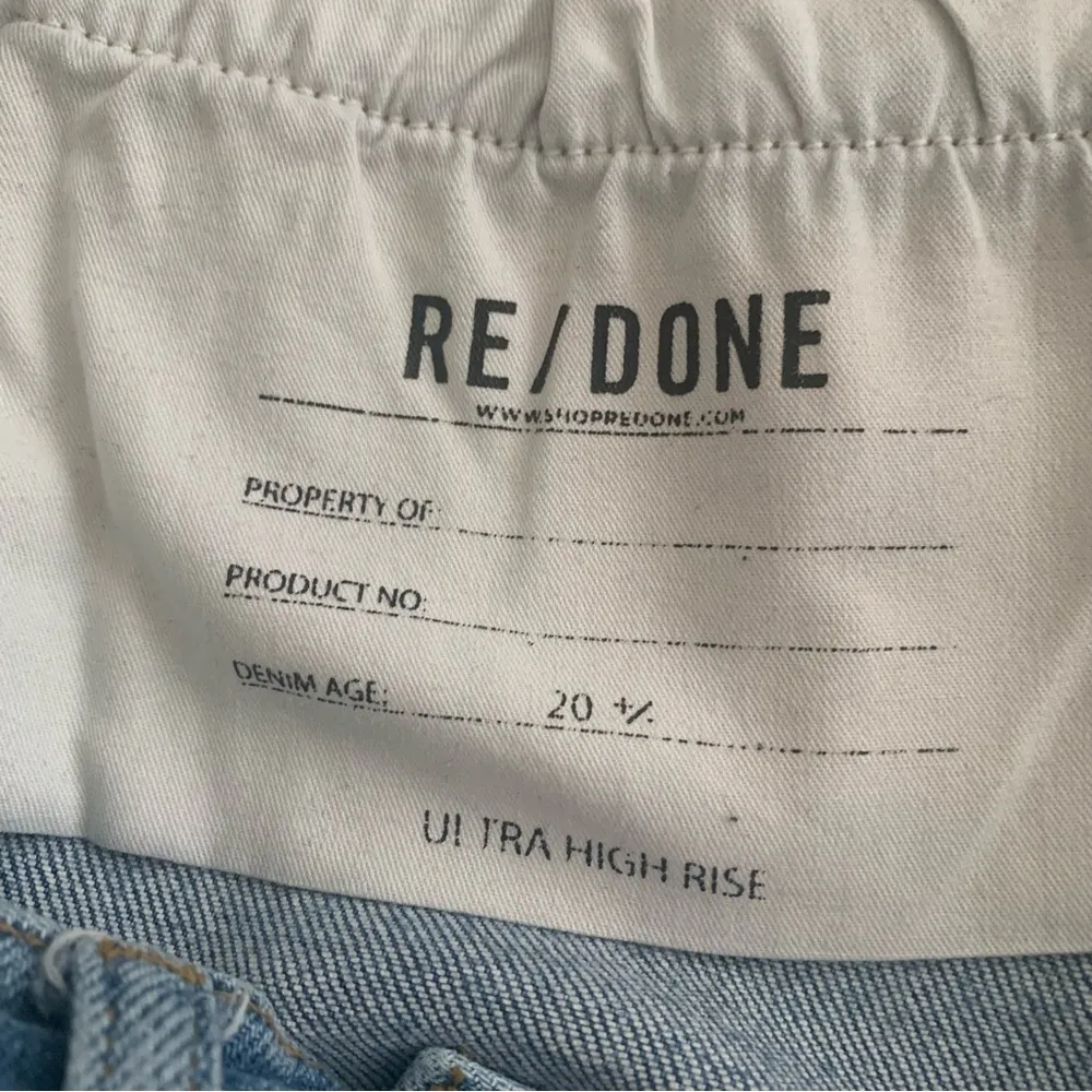 Re/Done Ultra High Rise Skinny Fade Away Destroyed Jeans Size 31 - Image 10
