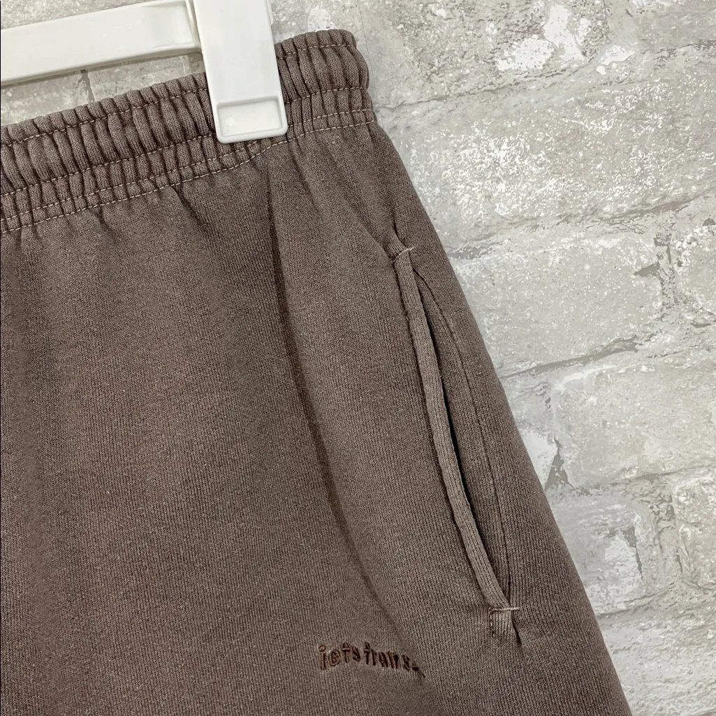 iets frans Cozy Brown Fleece Shorts - Image 4