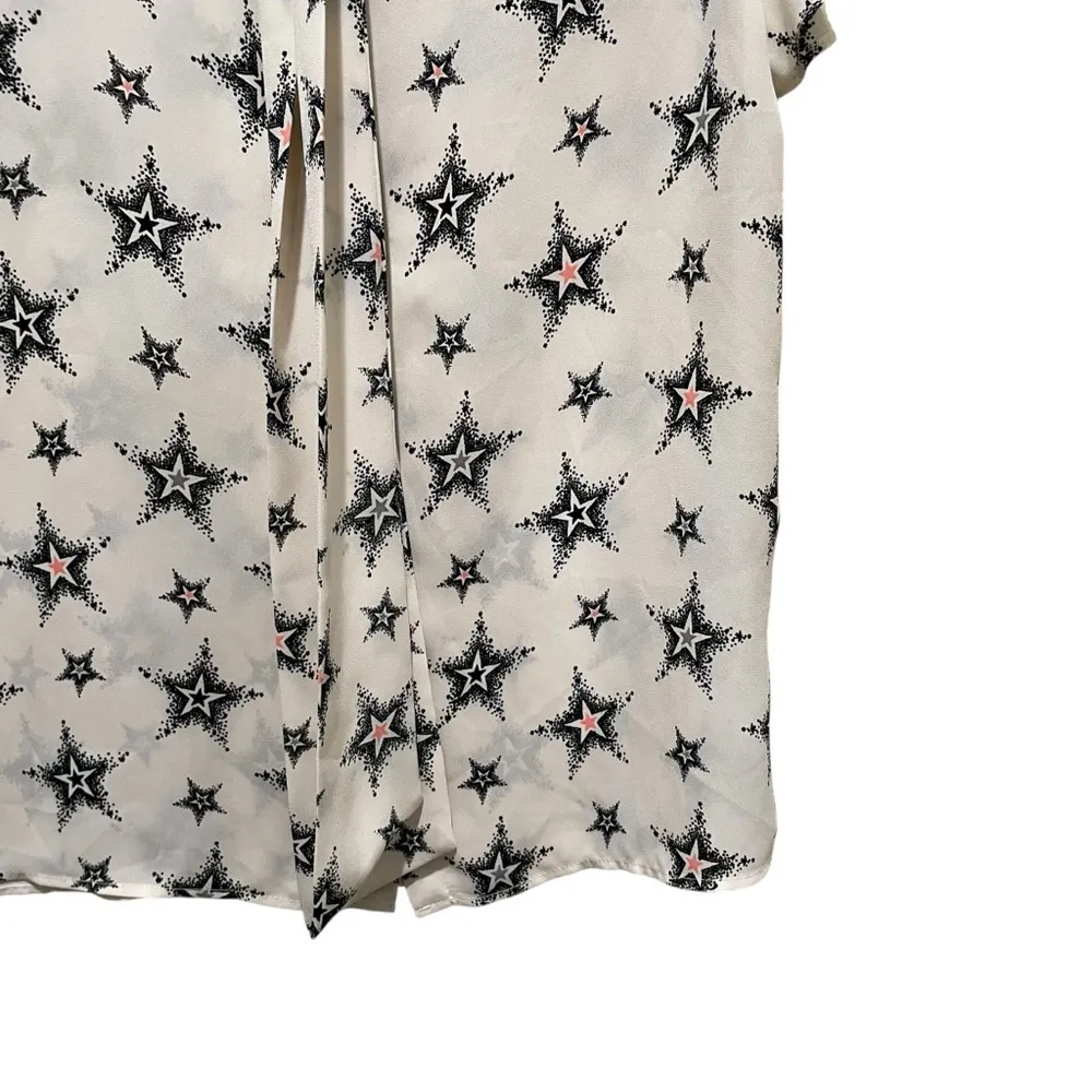 Zara Star Blouse Sleeveless Button Down Ruffled Women’s Size XS - Image 8