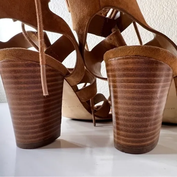 Marc Fisher Paradox Gladiator Lace Tie Sandals Size 6.5 Boho‎ Lace Up strappy - Image 8