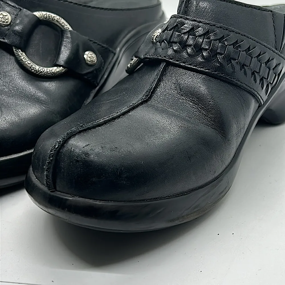 Ariat Stylish Black Leather Shasta Mules Slip On Shoes **Size 6.5** 🌸🌸 - Image 9