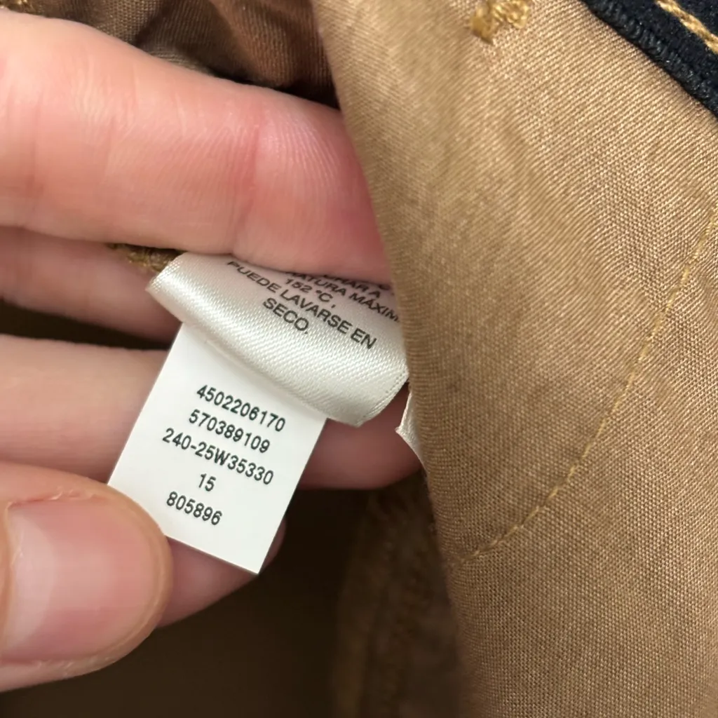 NWT WHBM Outlet High Rise Utility Crop Pants in Toasted Coconut - Size 12 - Image 8