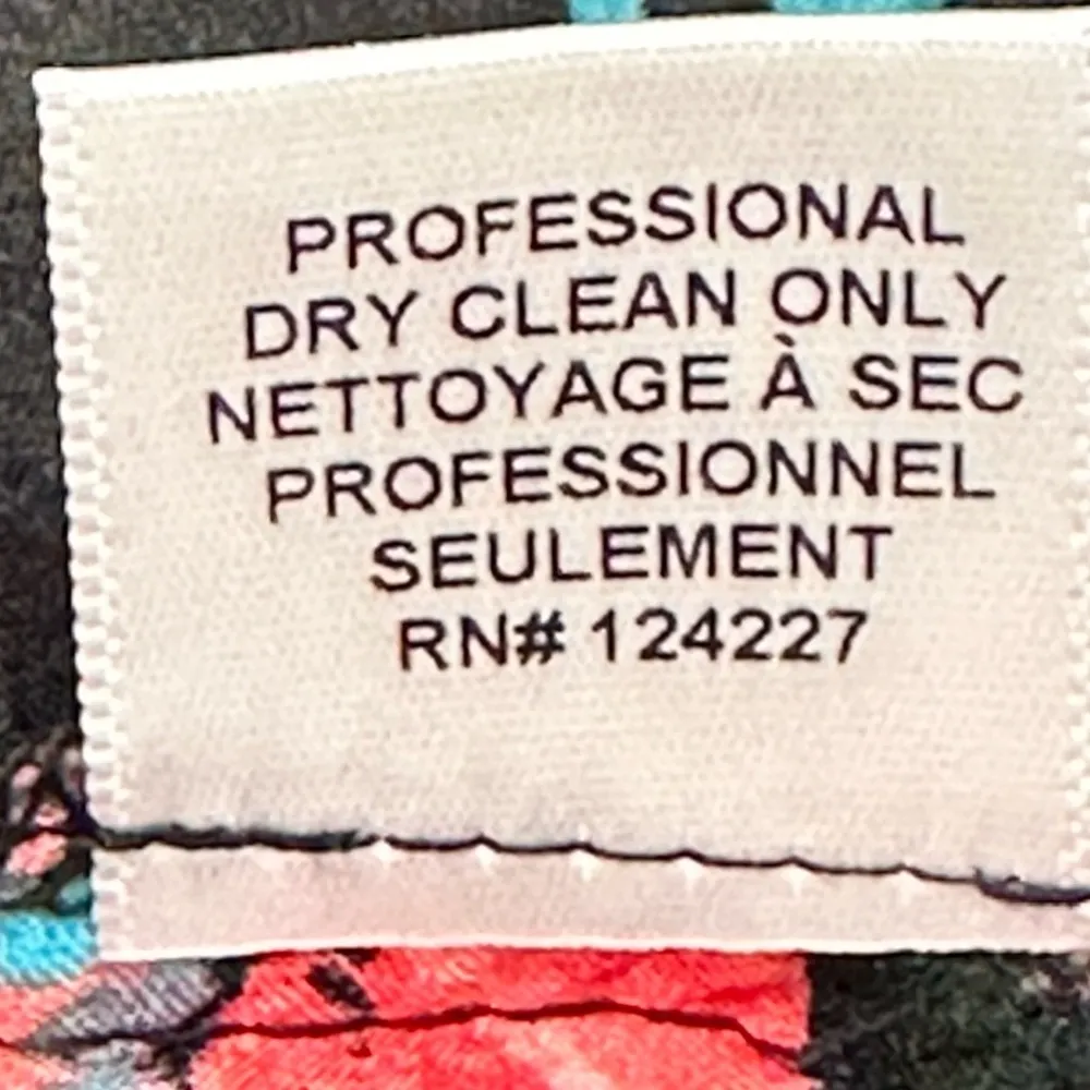 NWT Misa Los Angeles Robe Size XS Black Satin Floral Caftan Duster Fringe Boho - Image 12