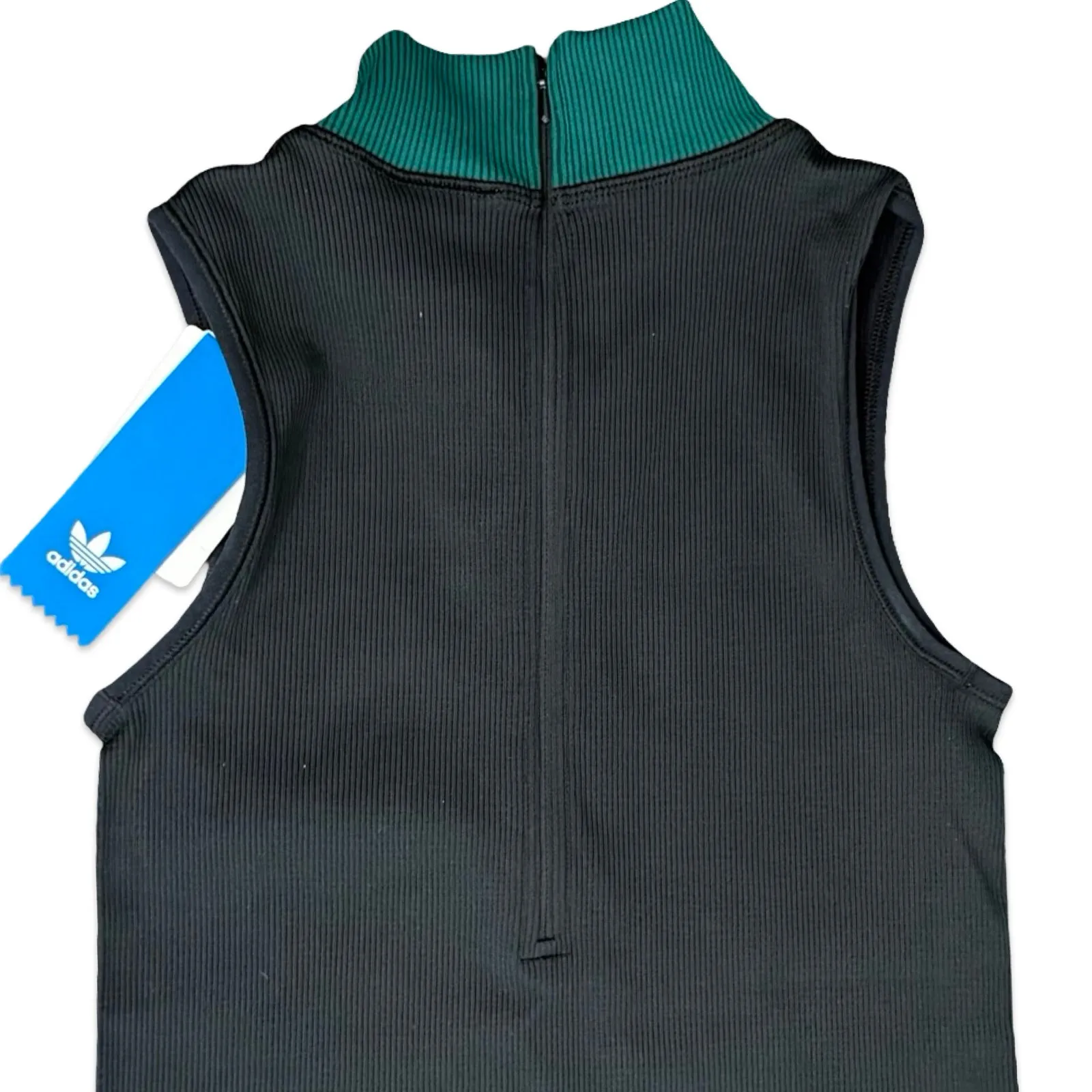 Adidas EQT Equipment Black Bodysuit Ribbed Stretch One Piece size XS NEW Tags - Image 9