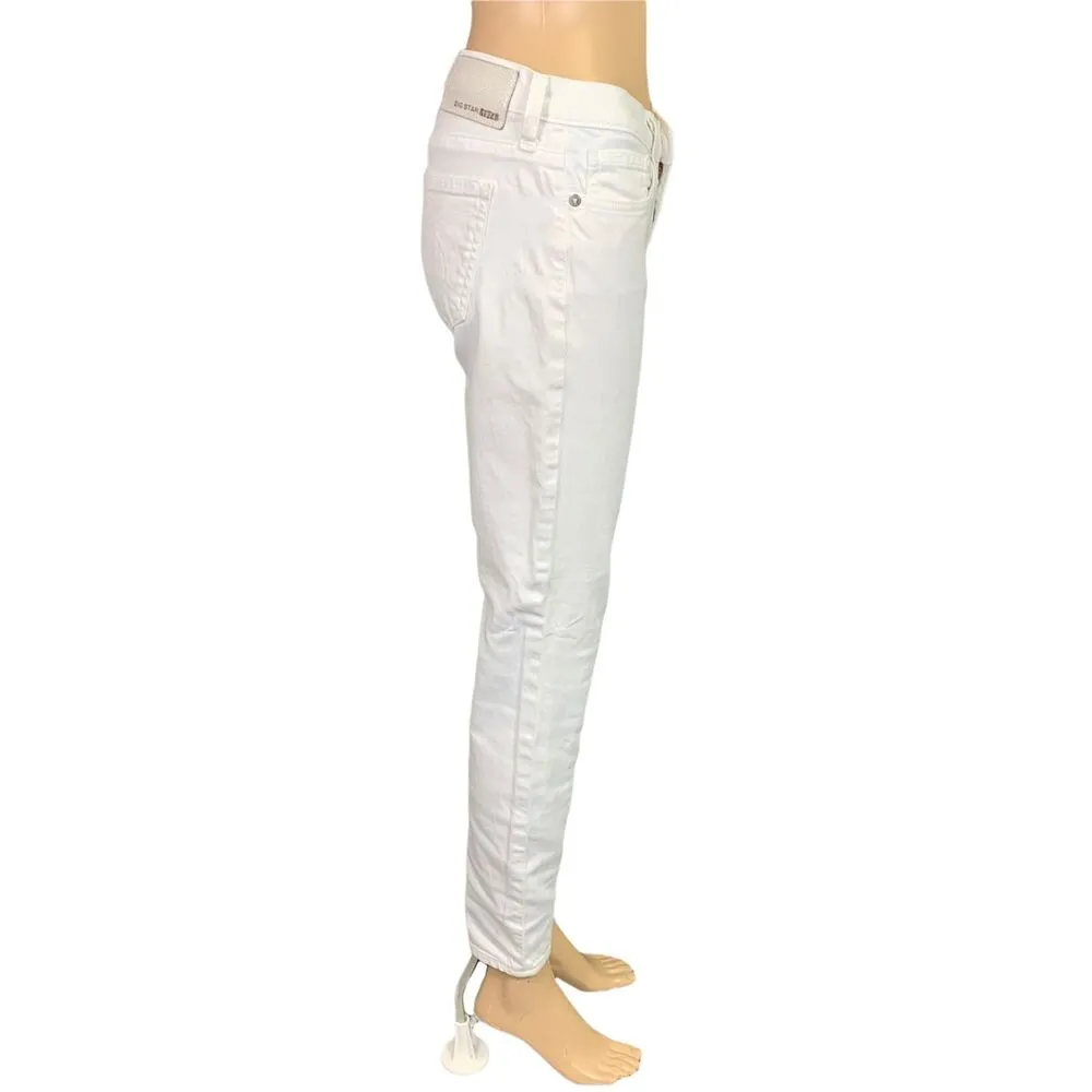 Big Star Womens Denim Skinny Jeans Alex Fit Stretch White Size 27 - Image 4
