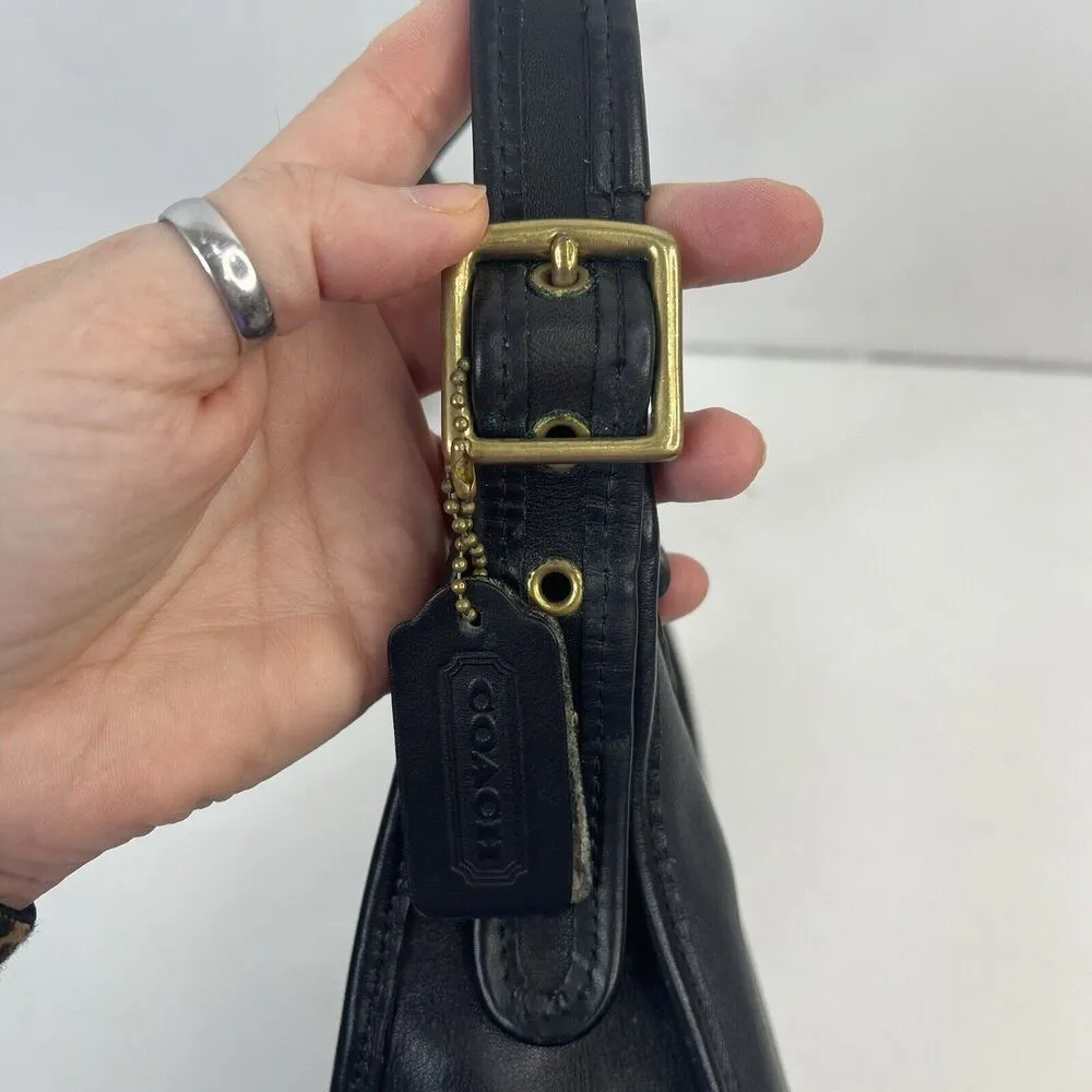 Coach Legacy Crossbody Bag Black Leather Vintage Janice Ricardi-Desantos 9950 - Image 8