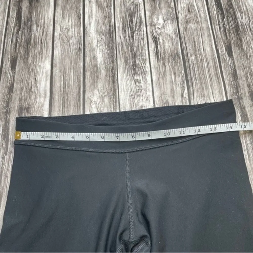 Nike Women's Short Leggings Bermuda Length Dri-Fit M Med Medium Black White - Image 10