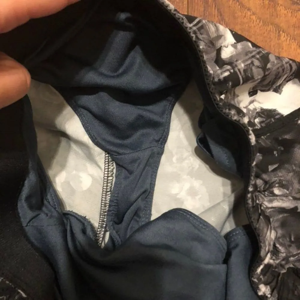 flowers floral print athletic running workout women M shorts - Image 5