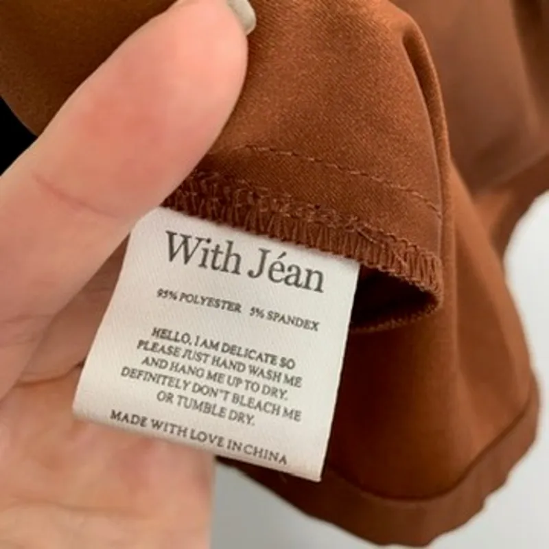 With Jean Chloe Chocolate Brown Corset Mini Dress Womens Size XScheck - Image 14