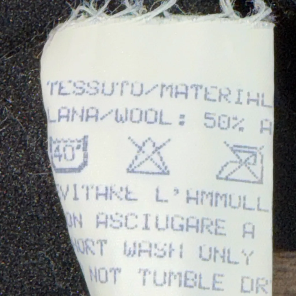 Vintage Silvy Italian Ski Sweater Nordic Fair Isle Alpaca Blend Black Size XS - Image 4