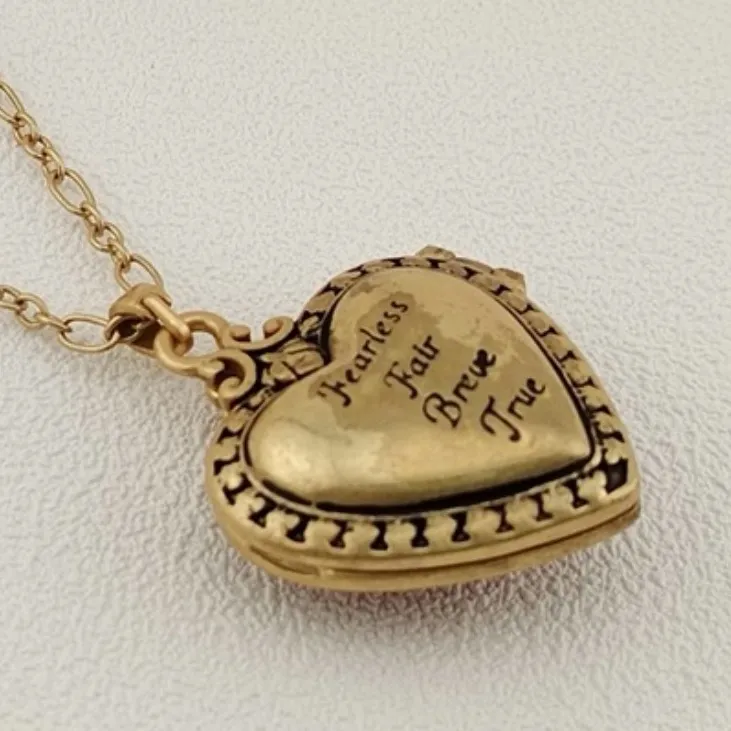 Disney | Kendra Scott Snow White Vintage Gold Locket Short Pendant Necklace - Image 7