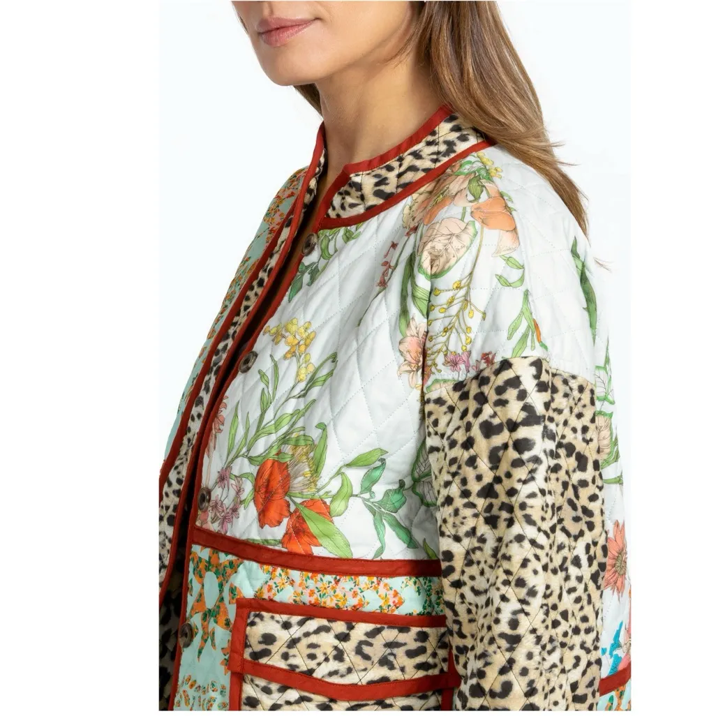 Johnny Was LILIANA QUILTED PATCH POCKET JACKET Size 3X - Image 5