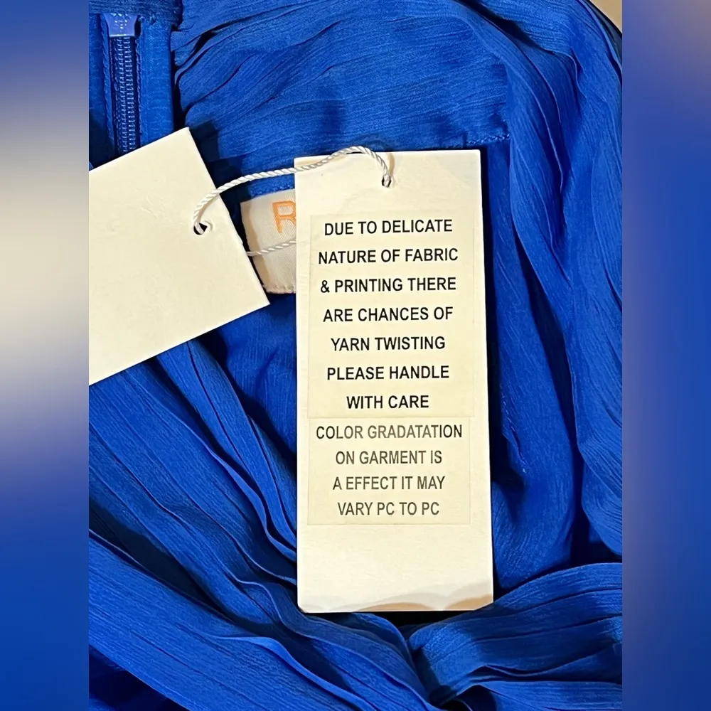 NWT ROCOCO SAND X Long Skirt In Blue, size XXS Blue - Image 7