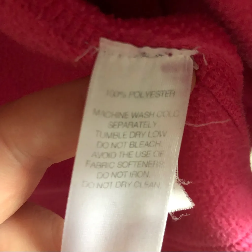 Vineyard Vines Women’s Fleece Full Zip Jacket Pink Size S - Image 6