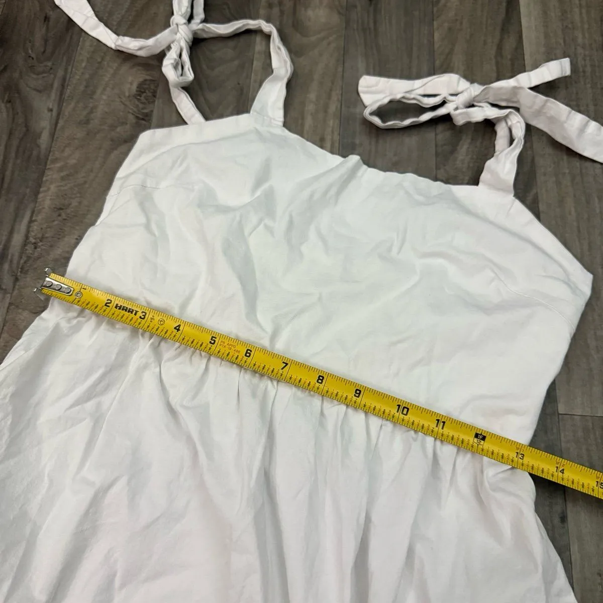 Clarisbelle white bow detail coquette cottagecore mini sun dress - Image 5