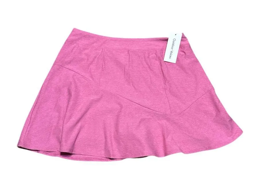 Outdoor Voices Pink Par 3 Skort Lightweight Built-In Shorts Tennis Golf Skirt M - Image 2