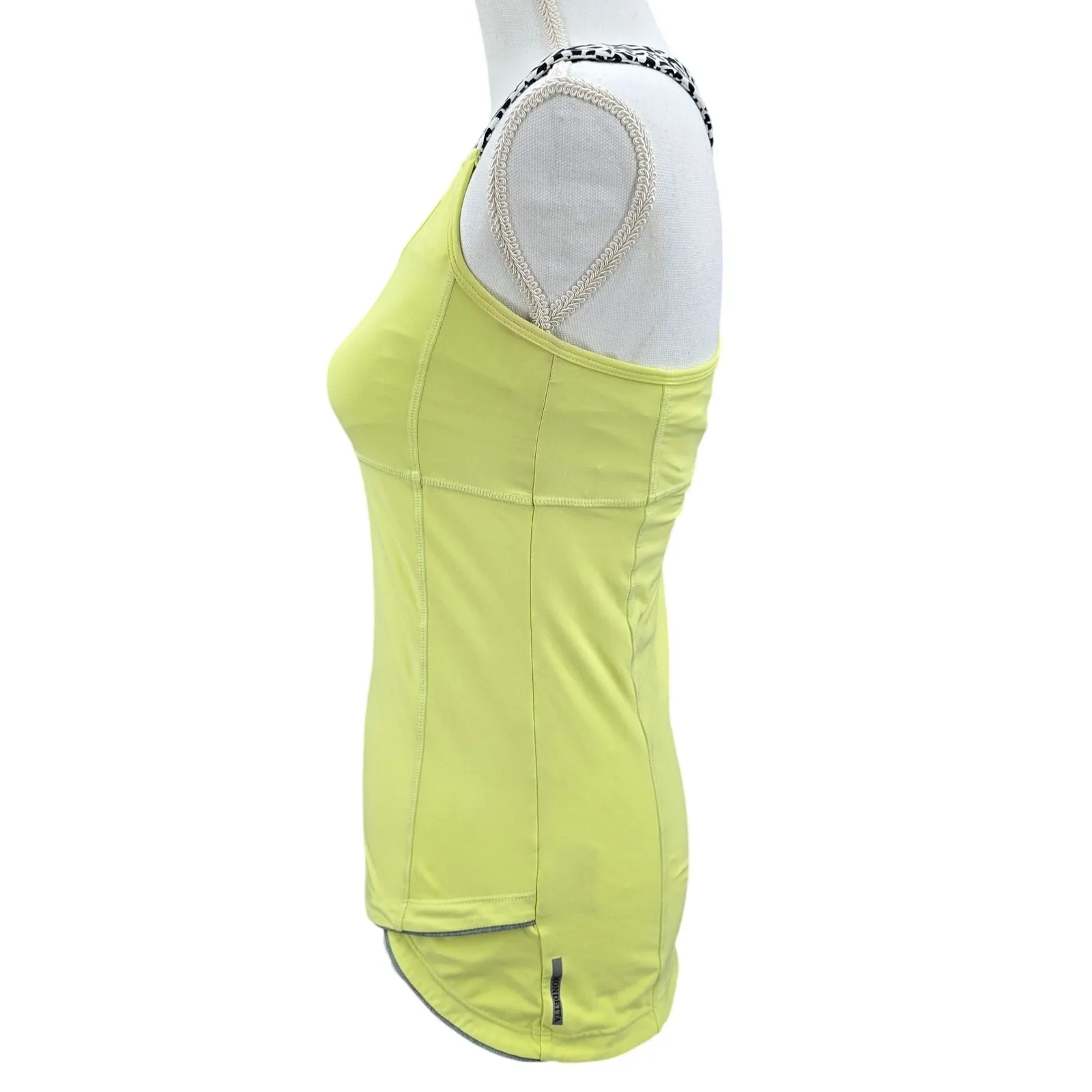 Mondetta‎ Green Racerback Print Sports Activewear Support Bra Tank Top Small - Image 3