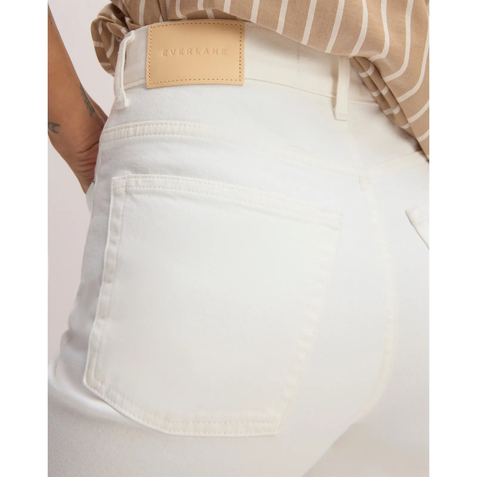 Everlane The Way-High Slim Jean in Bright White 28 Regular - Image 3