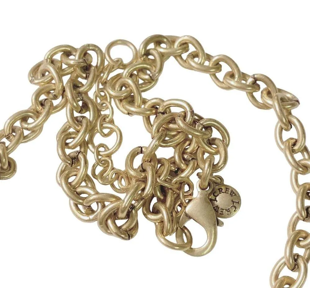 Vintage Women’s J. CREW Gold Tone Glass Lucite Rhinestones Choker Necklace - Image 3