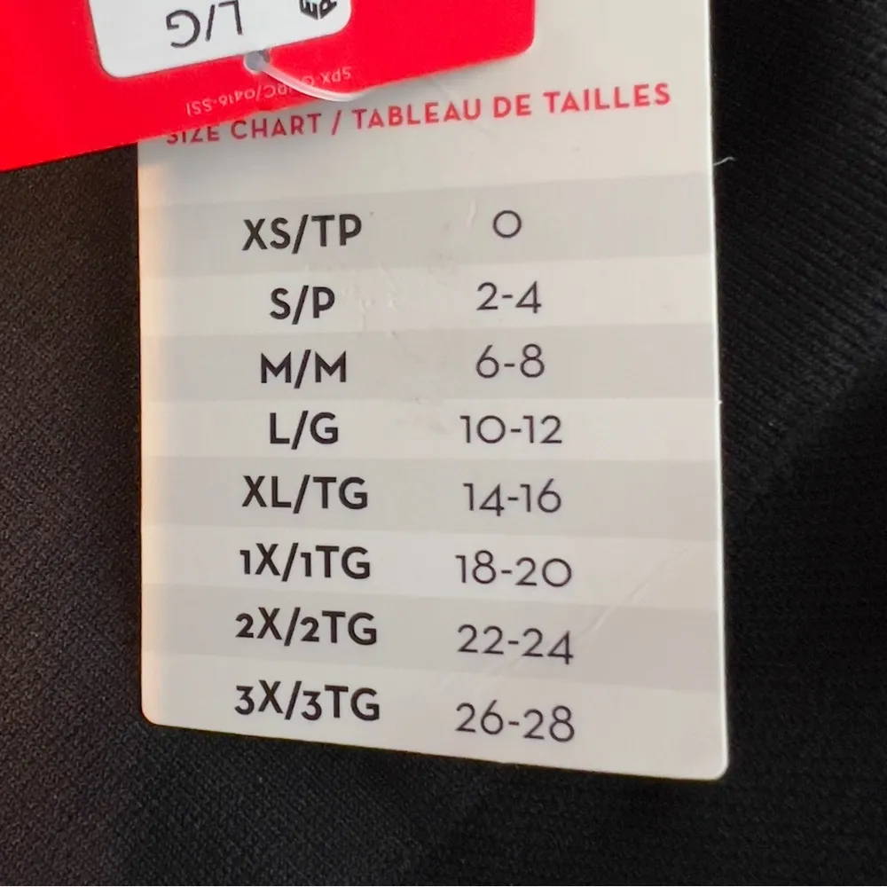 Spanx Size Large Look At Me Now Very Black Cropped Length Compression Le… - Image 10