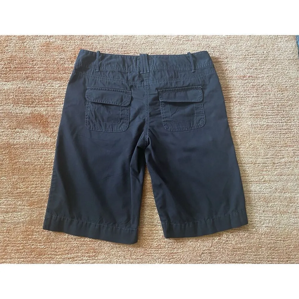 Ann Taylor LOFT Women’s Bermuda Shorts Black Size 4 Cotton Casual Made in India - Image 6