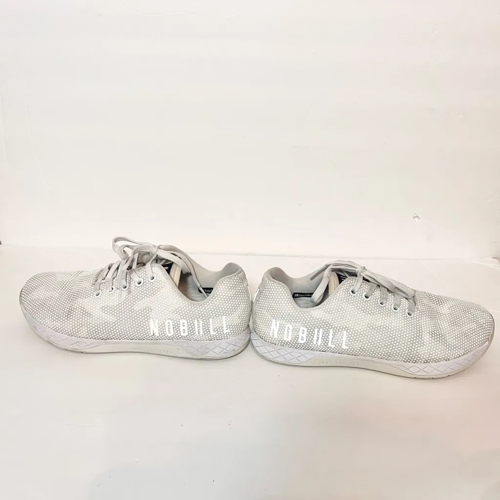 NOBULL Camo Athletic Shoe Sneaker White Gray Camo Womens 9 Men’s 7.5 - Image 3