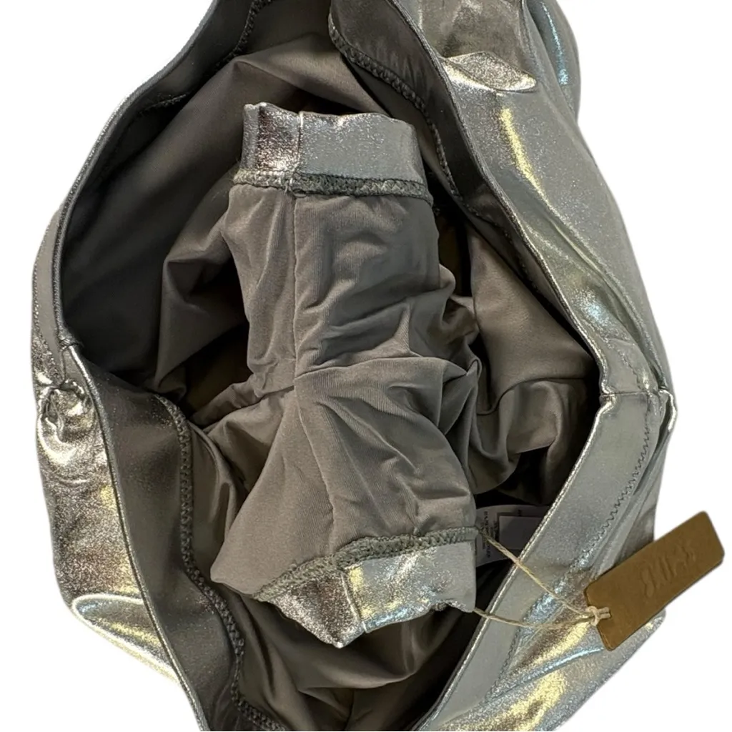 SKIMS Swim V Waist Metallic Shorts Nickel XXS Rave Galaxycore Festival NWT - Image 11