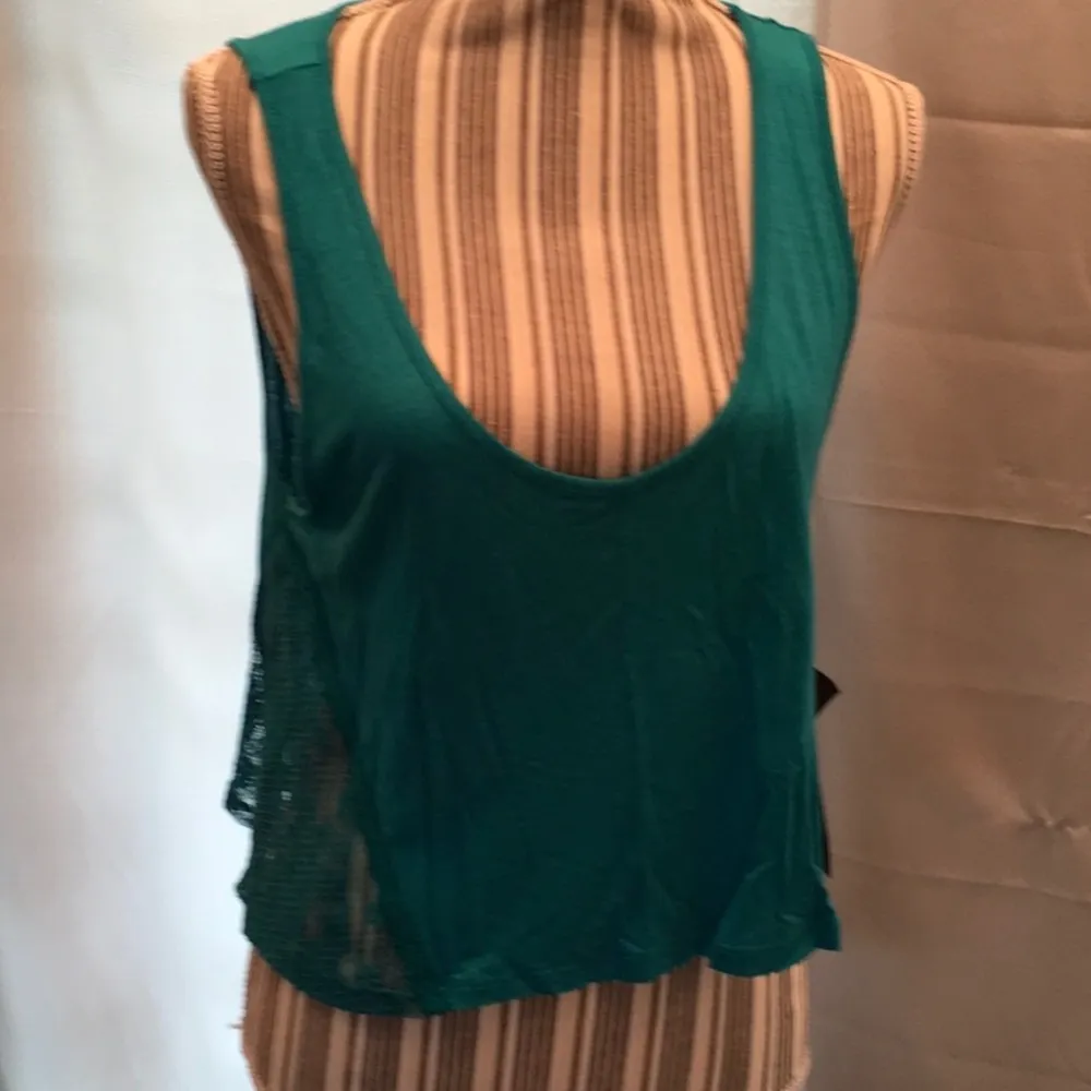 Chloe K Lacy Sleeveless Turquoise Top - Image 3