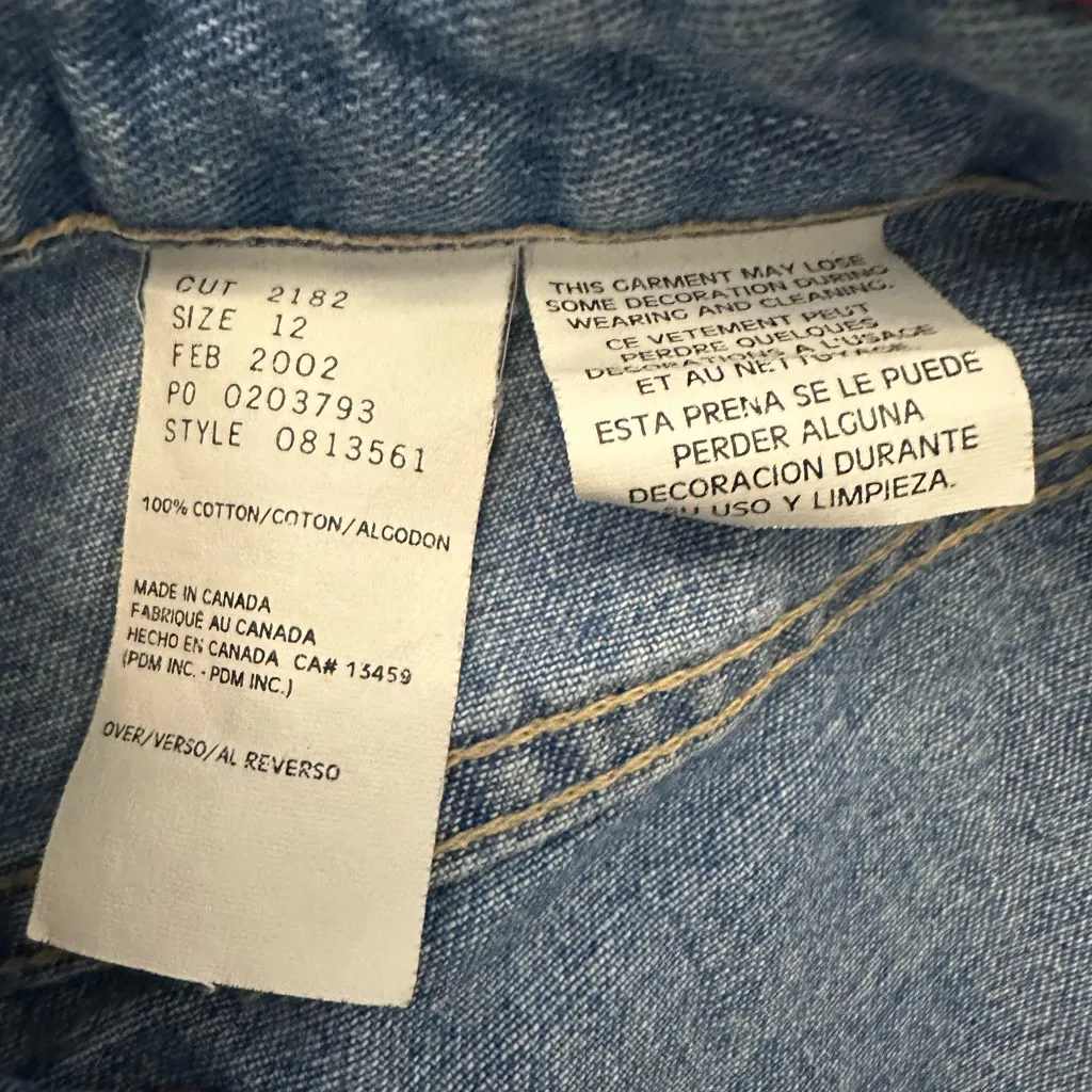 Tommy Hilfiger / Vintage Denim Jeans Capri Cropped Embellished Leg / Womens 12 - Image 6