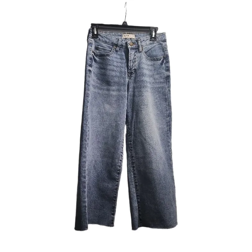 OAT Jeans Womens Size 26 Light Wash Blue High Waisted Frayed Hem Distressed - Image 2