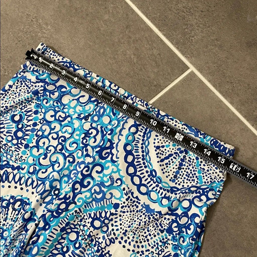 Lilly Pulitzer Georgia May Palazzo Pants Resort White Midnight Blues size Medium - Image 3
