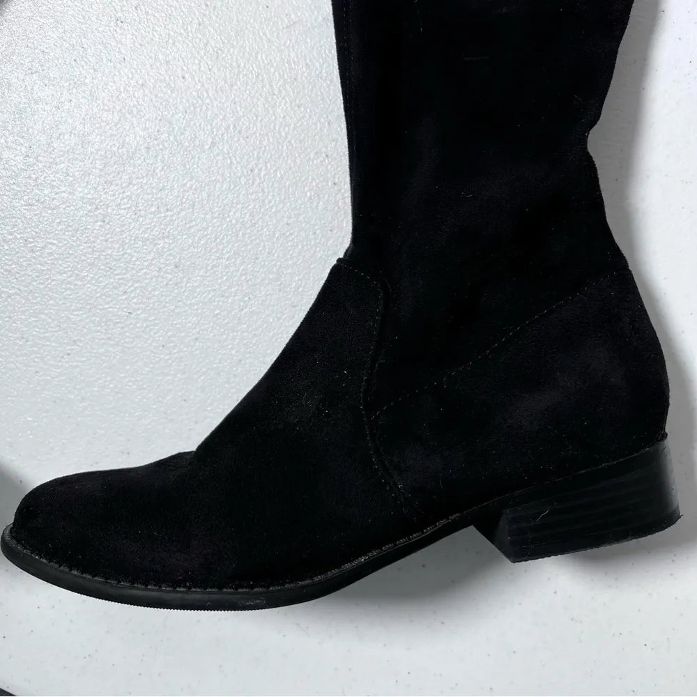 A New Day Black Faux Suede Over-the-Knee Boots - Image 2