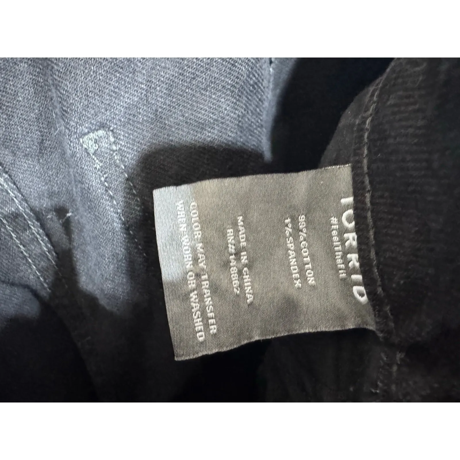 Torrid‎ High-Rise Carpenter Classic Black Denim Utility Jeans Women's 18 New - Image 7