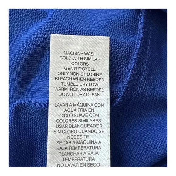 Chico's The Ultimate‎ Tee Asymmetrical Blue Top 3/4 Sleeves Women Size XL - Image 6