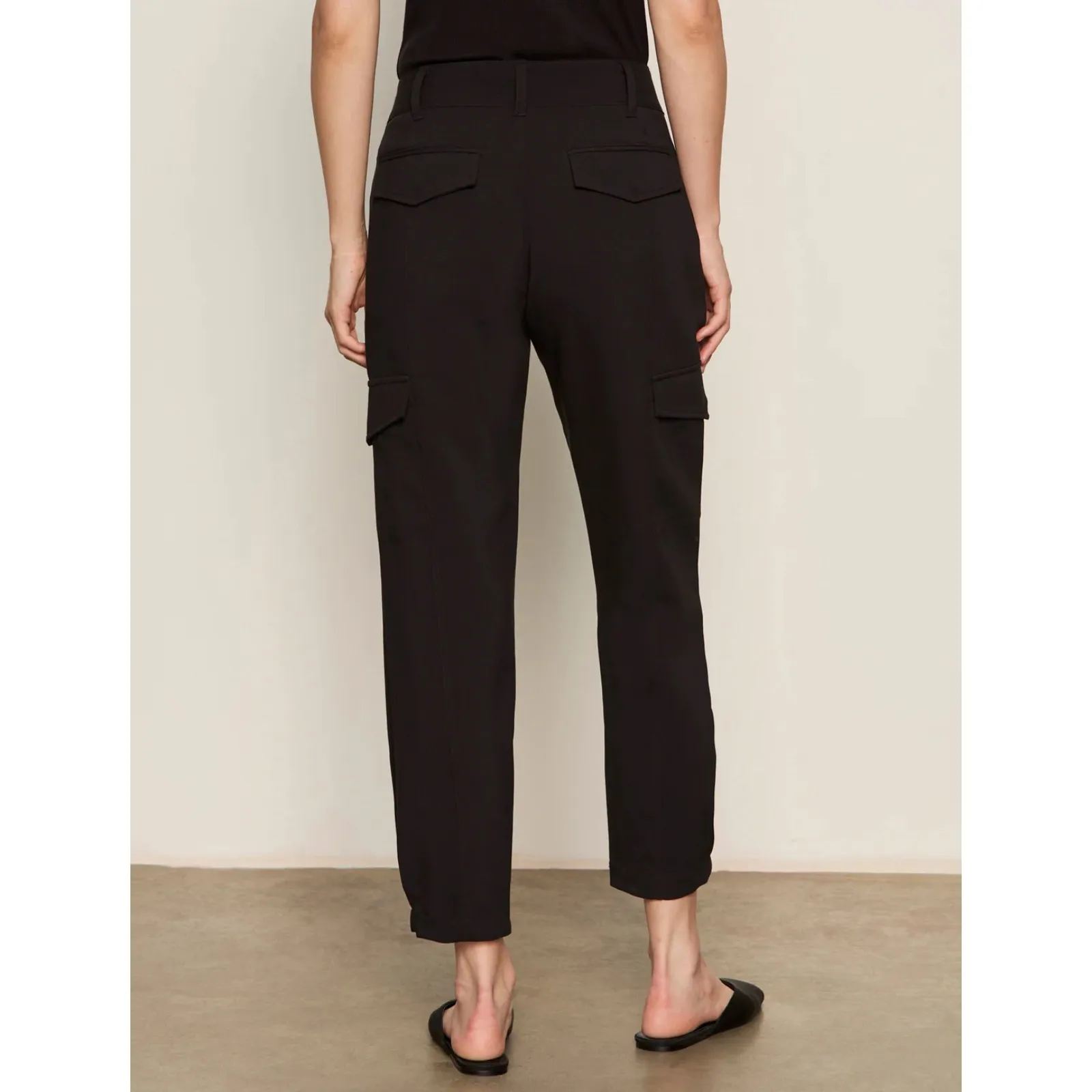 Sanctuary‎ Women's Black Pleat Detail Cargo Pants Size 32 Relaxed Fit - Image 2