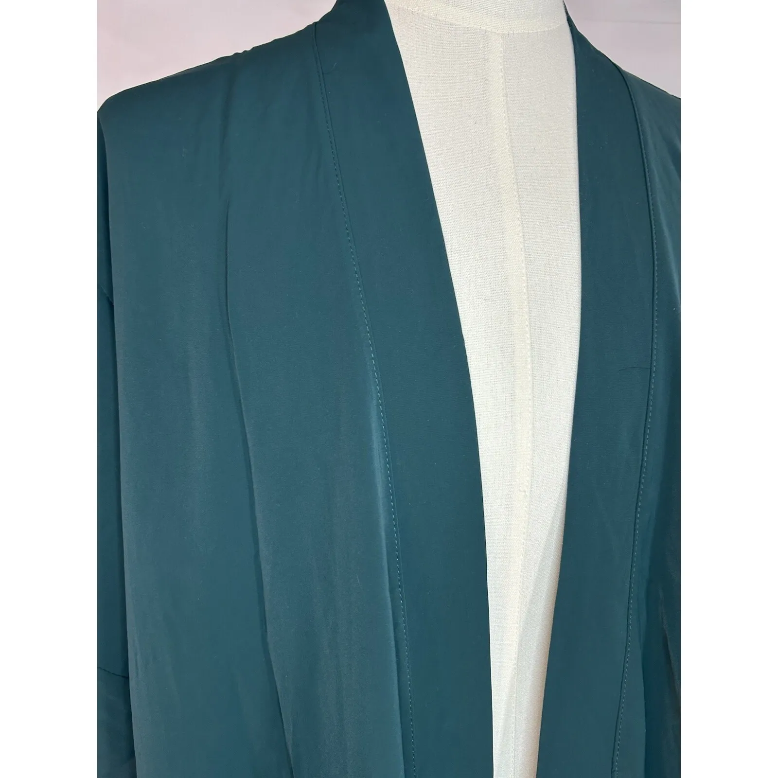 Birdy Grey Robe Emerald Green M/L Flutter Ruffle Bridesmaid Wedding Cardigan - Image 2