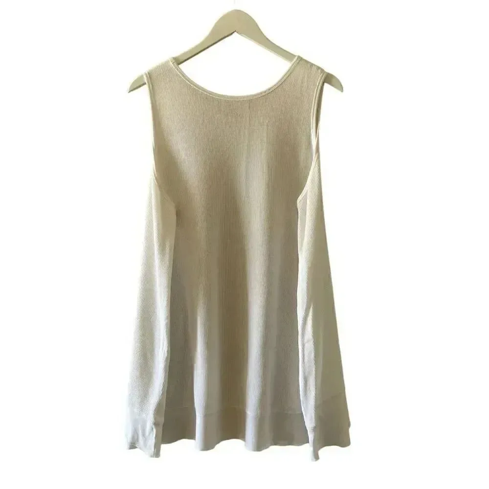 Style & Co Sport White Plus Size Solid White Basic Bohemian Festival 3X # 1221 - Image 8