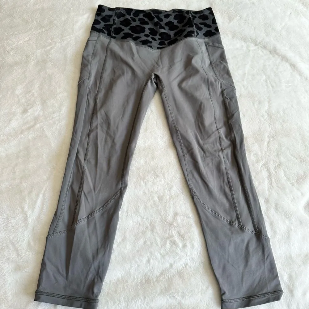 Lululemon All The Right Places Crop Leggings Leopard Size 10 - Image 7