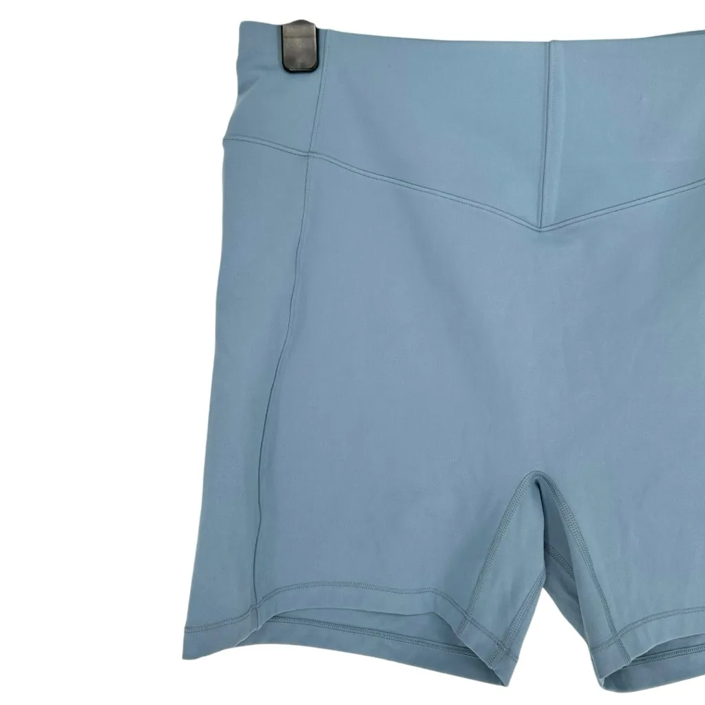 Le Ore Andria Bike Shorts in Chambray size XXL Blue Stretch NWT - Image 4