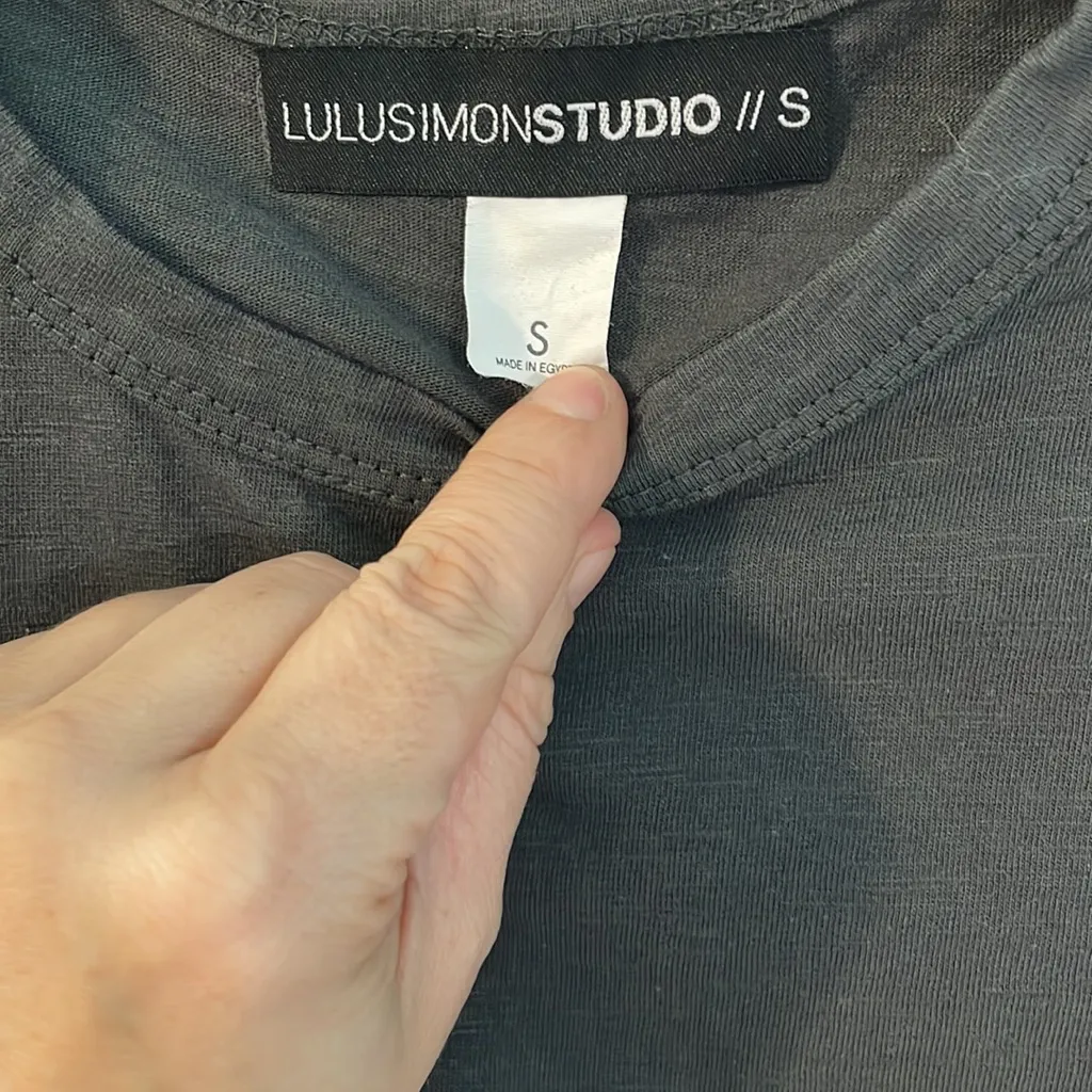 Lulusimonstudio Women's Gray‎ Food Coma Graphic Tee Shirt Size S Gray - Image 3