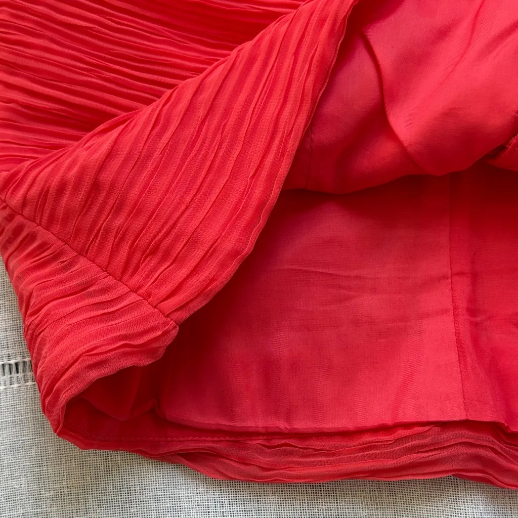 Talbots Vintage Coral Short Sleeve Jacket Blouse - Image 10