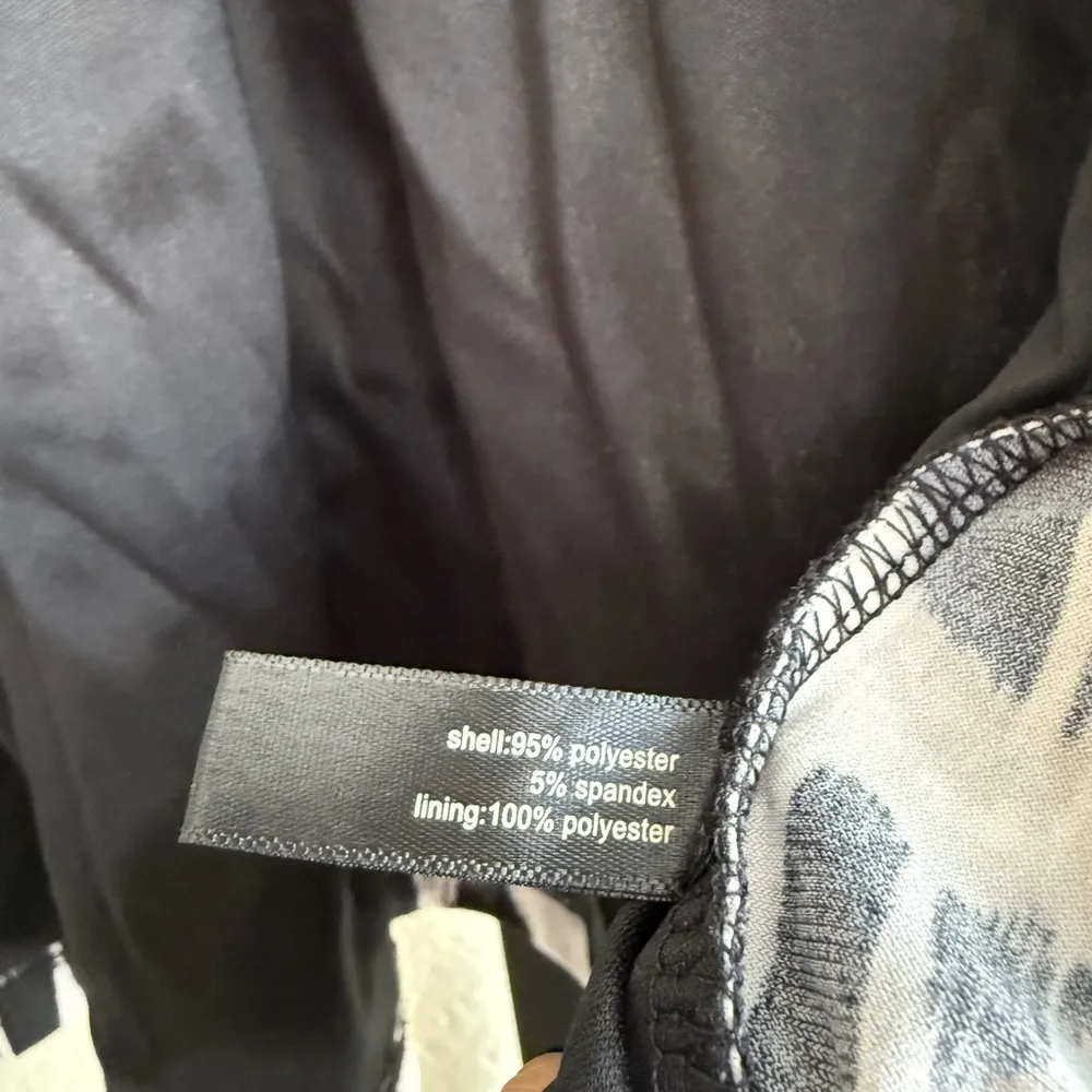 Plus Size 3X Black White Leopard Print Open Front Cardigan Kimono Layering Flowy - Image 7