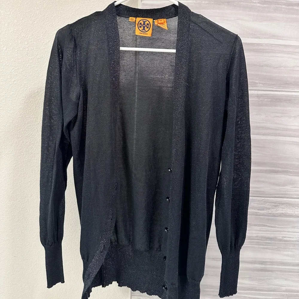 Tory Burch Shimmery cardigan sweater - Image 3