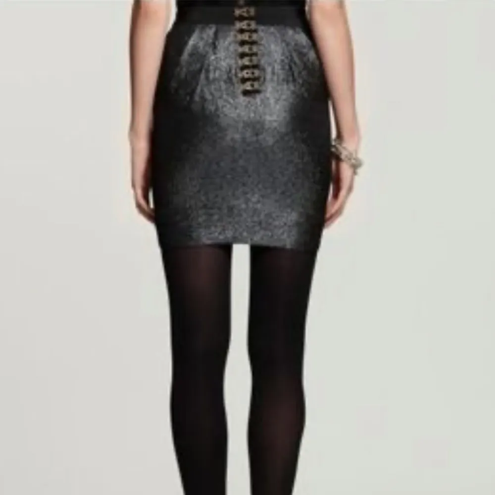 Leifsdottir Anthropologie Metallic Tulip Mini Skirt Size 6 - Image 2